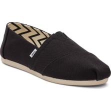 Kadın Espadril / Keten 10017732 Toms Alpargata Classic Recycled Cotton Canvas Black