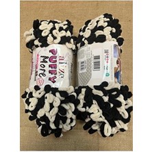 Alize Puffy More 6632 Siyah Beyaz Taraftar Renkleri