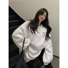 Unisex Really Not In The Mood Baskılı Oversize Sweatshirt