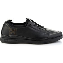 Siyah Hakiki Deri Erkek Sneaker E01084240843