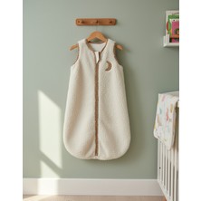 Kuarks Kışlık Bebek Uyku Tulumu %100 Pamuk Astarlı Peluş Bebek Uyku Tulum Yenidoğan 0-6 Ay Torba Tulum