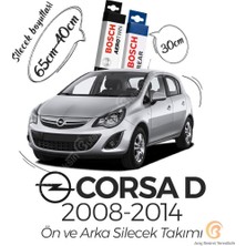 Bosch Aerotwin Ön-Arka Silecek Takımı Opel Corsa D 2006-2014 ile Uyumlu