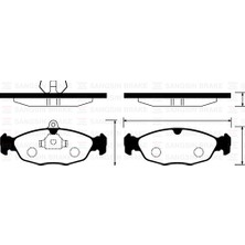 Ön Fren Balata Opel Astra F / Corsa A B / Vectra A / Tıgra 94-00 / Combo 1.4l 1.6l 1.7l D 92-00