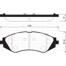 Ön Fren Balatası Lacettı 1.4-1.6-1.8 2.0d 04 Nubıra 1.4-1.6-1.8 2.0d 04