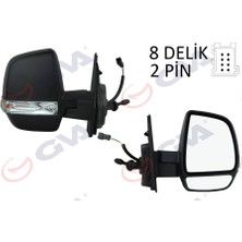 Dış Dikiz Aynası Sağ Doblo 11 Opel Combo 12 18 Mekanik Sinyalli Çift Cam Konveks VM-669R