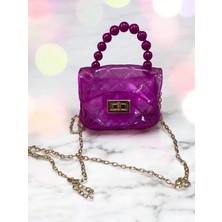 Cüzdan Boy Uzun Zincir Askılı Silikon Çanta