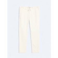 Açık Bej Düz Dokuma Jogging Fit Casual Pantolon