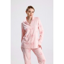 Ayıcık Desen Pamuk Kadın Pijama Takım