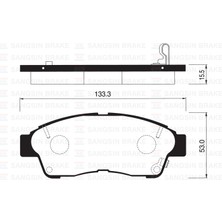 Ön Fren Balata Toyota Corolla 1.6l 4A-FE Enjeksiyonlu AE101 AE111 92-00 / Carına E. Corona 2.0l 3s-Fe ST191 ST191E 92-98 / Rav4 2.0l 3s-Fe SXA10 95-00