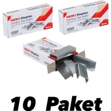 Noki 24/6 (Büyük )  ve No : 10 ( Küçük )  Boy Zımba Teli 10 Lu