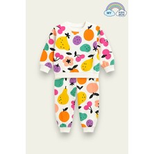 Anaokulu-Renkli Meyve Desenli Ipeksi Takım 2-8 Yaş