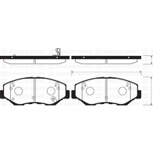 Ön Fren Balata Honda Cıvıc 1.6l Fc5 Sedan 4 Kapı Sedan Benzinli 16- / Cr-V 2.0l K20 02-06