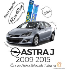 Rbw Ön ve Arka Silecek Seti Opel Astra J 2009-2015 ile Uyumlu