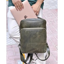 Hakiki Deri Premium Sırt Çantası Laptop Bölmeli 2119