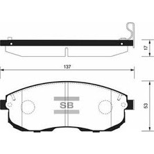 Ön Fren Balata Nıssan Juke 1.6l HR16DE Dıg-T F15 10- 1.5l Dci F15 10- / Maxıma 2.0l VQ20DE Dohc A32 V6 94-98 / 3.0l VQ30DE Dohc A32 V6 95-
