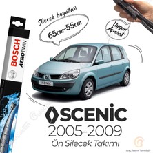 Bosch Aerotwin Muz Silecek Takımı Renault Scenic 2005-2009 ile Uyumlu