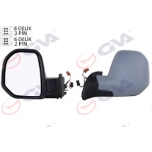 Dış Dikiz Aynası Sol Berlıngo-Partner 08 Elektrikli Isıtmalı Astarlı Konveks VM-6118EHPL