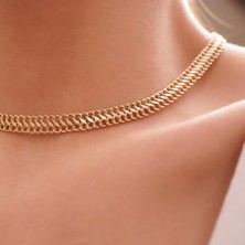 42 cm 7.2 mm Bismark Altın Zincir