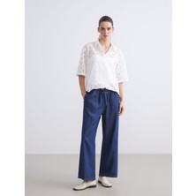 Lc Waikiki Yeni Sezon Beli Lastikli Wideleg Kadın Jean Pantolon