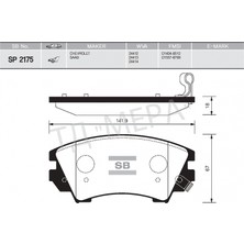 Ön Fren Balata Opel Astra J 12- / Insıgnıa 08- / Zafıra 11- / Saab 9.5 10- 17 Jant