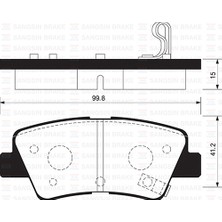 Arka Fren Balata Hyundaı Accent Blue 1.4l 1.6l Benzinli 10- 1.6l Crdi Dizel 10- / Elantra 1.6l D4FB 11- / Kıa Rıo 1.4l D4FC Dizel - 6 Vites 14- / Soul 1.6l Cvvt 09-
