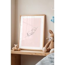 Çocuk Odası, Bebek Odası Ahşap Çerçeveli Poster, Tablo NO:123