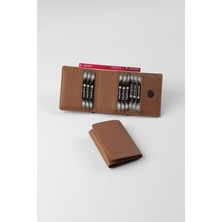 Cengiz Pakel Hakiki Deri Gizli Mıknatıs Detaylı Erkek Cüzdan – 13707 - Taba