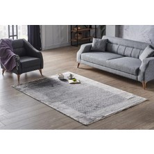 Hoom Rugs Bomonti Mhl 01 Antrasit gold Viskon & Akrilik Modern Salon Halısı