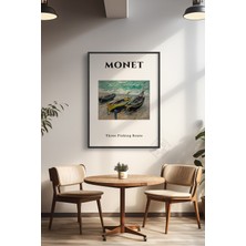 Claude Monet Serisi Siyah Çerçeveli Poster, Tablo Duvar Dekoru No:10