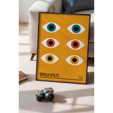 Bauhaus Serisi Siyah Çerçeveli Poster, Tablo No:25