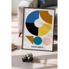 Bauhaus Serisi Siyah Çerçeveli Poster, Tablo NO:118