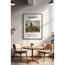 Claude Monet Serisi Siyah Çerçeveli Poster, Tablo Duvar Dekoru No:14