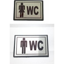 Büyük Boy Bay-Bayan Wc Yönlendirme Tabelası 13 x 8 cm