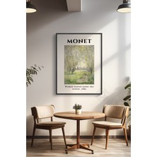 Claude Monet Serisi Siyah Çerçeveli Poster, Tablo Duvar Dekoru No:1