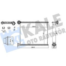 Kalorifer Radyatörü 308 1.4 16V-1.6 16V 07 C3 1.4VTI 09 Kilimalı-Kilimasız Araçlar Için