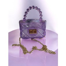 Cüzdan Boy Uzun Zincir Askılı Silikon Çanta