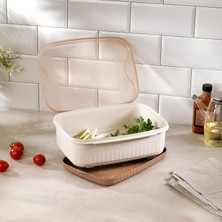 Schafer Ashley Süzgeçli Saklama Kabı 2 Parça-Krem