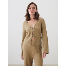 Lc Waikiki Yeni Sezon V Yaka Dokulu Kadın Hırka