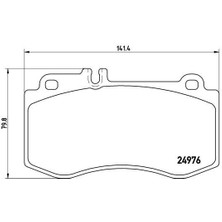 Brembo P50087 - Fren Balatası On Mercedes C218 X218 W212 S212