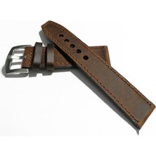 Fado&her Saate Uyumlu Hakiki   Grizi Deri Saat  Kordonu 20  mm  (290 )