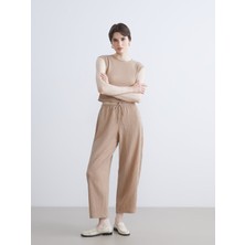 Lc Waikiki Yeni Sezon Beli Lastikli Dokulu Kadın Pantolon