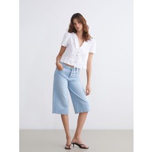 Lc Waikiki Yeni Sezon Standart Fit Kadın Jean Kapri