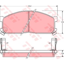 Ön Balata Kıa Besta 2.2d 96 Besta 2.7d 99 Mazda E2000 E2200 91-03