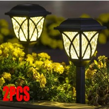 2 Adet Güneş Enerjisi Ile Şarj Olan Bahçe Işığı Dış Mekan Yol Aydınlatması Solar Işık