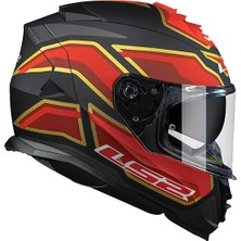 Ls2 Storm 1 Foggy Kapalı Kask Mat Siyah-Kırmızı