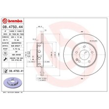 Brembo 08475044 - Fren Dıskı On Mercedes C-Class W202 93 00