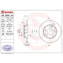 Brembo 08295024 - Fren Dıskı On Mercedes 190 W201 85 93