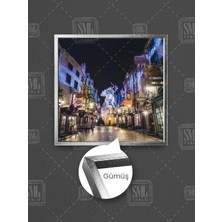 Diagon Alley Büyücülük Okulu Harry Potter Evreni Diagon Yolu  Çerçeveli Kare Kanvas Tablo