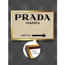 Gossip Girl Dizisi Lüks Moda Prada Marfa 1837 Çerçeveli Yatay Kanvas Tablo