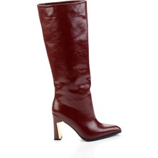 Bordo  Kadın Çizme K03565090642